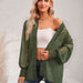 Color-Lantern Sleeve Open Front Sheer Cardigan-Fancey Boutique