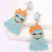 Color-Smiling Ghost Shape Synthetic Pearl Earrings-Fancey Boutique