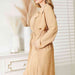 Color-Culture Code Full Size Tied Trench Coat with Pockets-Fancey Boutique