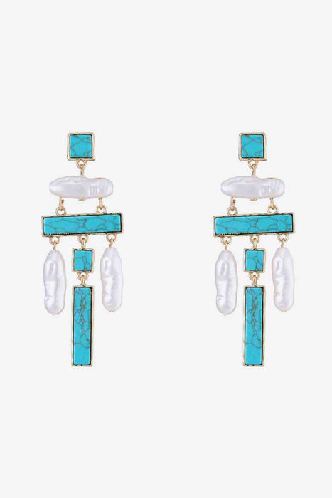 Color-One Size-Turquoise Alloy Earrings-Fancey Boutique