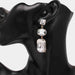 Color-Geometrical Shape Glass Dangle Earrings-Fancey Boutique