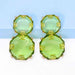 Color-Geometrical Shape Zinc Alloy Frame Dangle Earrings-Fancey Boutique