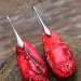 Color-Handmade Teardrop Shape Natural Stone Dangle Earrings-Fancey Boutique