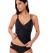 Color-Black-Swimsuit Women Sexy Solid Color Swimsuit Women Split Swimsuit-Fancey Boutique