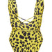 Color-Sexy Leopard Print Snakeskin Printed Lace up One-Piece Swimsuit-Fancey Boutique