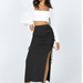 Color-Slit Knitted Slim Skirt Pleated Tie Sexy Sheath Women Clothing Skirt-Fancey Boutique