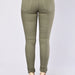 Color-Army Green-High Waist High Elastic Volume Product Ripped Pencil Tappered Jeans-Fancey Boutique