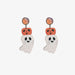 Color-Ghost Shape Wooden Dangle Earrings-Fancey Boutique