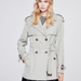 Color-Trench Coat for Women Autumn Winter Women Overcoat Double Breasted Short Coat for Women-Fancey Boutique