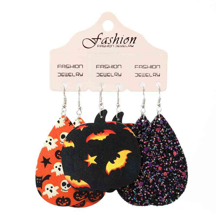 Color-One Size-Teardrop Shape Halloween Theme Dangle Earrings-Fancey Boutique