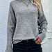 Color-In the Gray-Autumn Winter New Solid Color Sweater Turtleneck Pullover Loose Women Clothing Solid Color Autumn Winter Turtleneck Sweater-Fancey Boutique