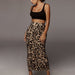 Color-Leopard Print Snake Print Plus Size High Waist Skirt Split Long Skirt Hip Skirt for Women Summer-Fancey Boutique