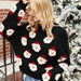 Color-Christmas Clothes Autumn Winter Christmas Clothes Old Head Sweater Pullover Christmas Sweater-Fancey Boutique