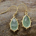 Color-Natural Stone Teardrop Earrings-Fancey Boutique