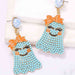 Color-Smiling Ghost Shape Synthetic Pearl Earrings-Fancey Boutique