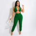 Color-Solid Color Tight Sleeveless Knitted Two-Piece Vest Pants Suit for Women-Fancey Boutique
