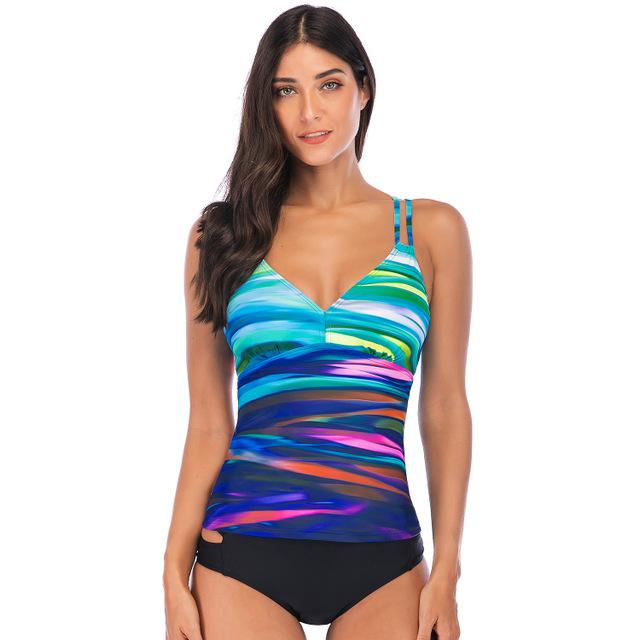 Color-Swimsuit Women Sexy Solid Color Swimsuit Women Split Swimsuit-Fancey Boutique