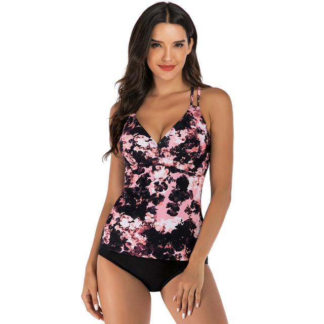 Color-Swimsuit Women Sexy Solid Color Swimsuit Women Split Swimsuit-Fancey Boutique