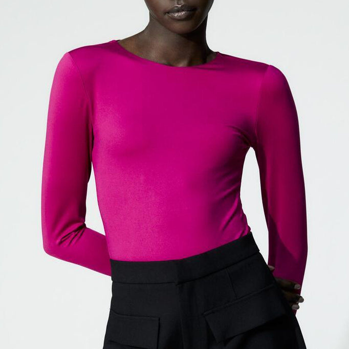 Color-Spring Bodysuit Slim Fit Bottoming Top-Fancey Boutique