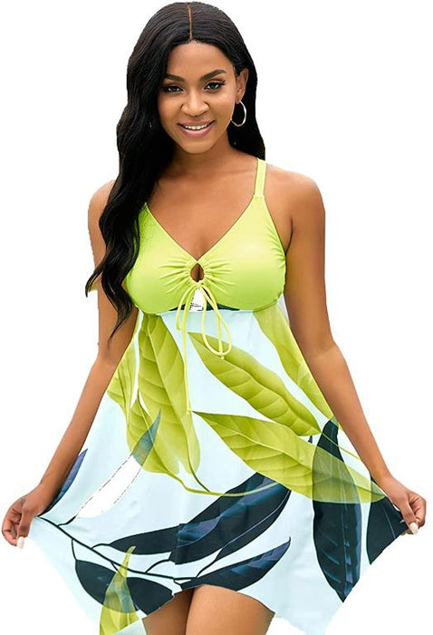 Color-Spring Summer Split Tankini Swimwear-Fancey Boutique