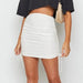 Color-Knitted Threaded Side Drawstring Elastic Pleated Skirt Sexy Slim Adjustable Hip Skirt-Fancey Boutique