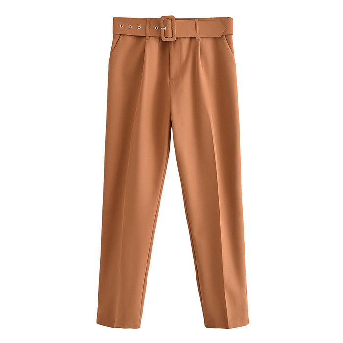 Color-New Fashion Business Straight-Leg Pants Trousers Wide Leg Pants for Women-Fancey Boutique