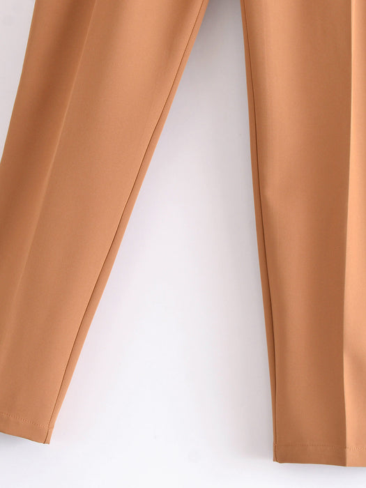 Color-New Fashion Business Straight-Leg Pants Trousers Wide Leg Pants for Women-Fancey Boutique