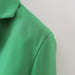 Color-Autumn Women Clothing Green Short Suit Business Suit Shorts-Fancey Boutique