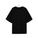 Color-Summer Women Black Office Loose Printed Crew Neck Cotton Pullover Short Sleeve T shirt Graphic Print-Fancey Boutique