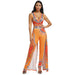 Color-Women Wear Positioning Printing Orange Ethnic Jumpsuit-Fancey Boutique