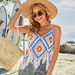 Color-White-Spring Summer New Knitted Women Hand Crocheting Blouse Hollow Out Cutout Hand-Woven Bikini Beach Shirt Crochet Patchwork Macthing-Fancey Boutique