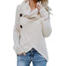 Color-Spring Winter Turtleneck Solid Color Pullover Knitted Sweater Women Loose Thick Base-Fancey Boutique