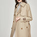 Color-Trench Coat Women Mid-Length Korean Spring Autumn Chic Loose Little Trench Coat Women Chameleon-Fancey Boutique