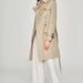 Color-Double Breasted Trench Coat for Women Long Chameleon Korean Waitmore Mid-Length Trench Coat for Women-Fancey Boutique