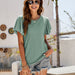 Color-Women Clothing Summer Women T-shirt Ruffle Sleeve Casual Top-Fancey Boutique