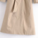 Color-Fall Classic Double-Breasted Large Collared Slimming Extended Trench Coat-Fancey Boutique