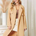 Color-Culture Code Full Size Tied Trench Coat with Pockets-Fancey Boutique