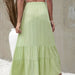 Color-Summer Beach Solid Color Ruffles Skirt-Fancey Boutique