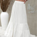 Color-Summer Beach Solid Color Ruffles Skirt-Fancey Boutique