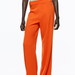 Color-Straight High Waist Orange Baggy Pants Women-Fancey Boutique