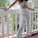 Color-Summer Women Tube Top Lace-up One-Piece Trousers-Fancey Boutique