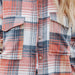 Color-Autumn Winter Women Clothing Mid-Length Large Pocket Plaid Coat-Fancey Boutique
