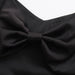 Color-【MOQ-5 packs】 Spring Street Shooting Blogger Handmade Bow Dress Black Dress-Fancey Boutique