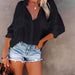 Color-Summer Arrival Women Clothes Candy Color Flip Cardigan Big Pocket Shirt-Fancey Boutique