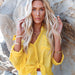 Color-Yellow-Summer Arrival Women Clothes Candy Color Flip Cardigan Big Pocket Shirt-Fancey Boutique