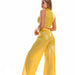 Color-Ice Silk Vest Wide Leg Pants Suit Ice Silk Breathable Comfortable Dance Bloomers Yoga Clothes-Fancey Boutique