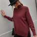 Color-Autumn Winter Solid Color Sweater Turtleneck Women Clothing Solid Color Turtleneck Sweater for Women-Fancey Boutique