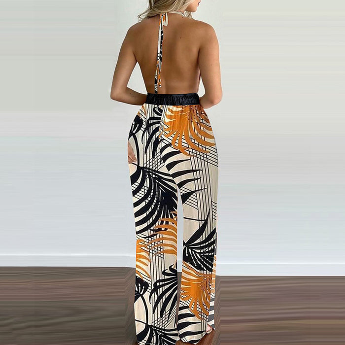 Color-Women Clothing Digital Printing Colorful Jumpsuit Women-Fancey Boutique