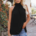 Color-Summer Solid Color Sleeveless Top Women Mid-Length Casual Pullover Vest-Fancey Boutique