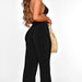 Color-Autumn Bikini Cardigan Wide Leg Pants Three-Piece Set-Fancey Boutique